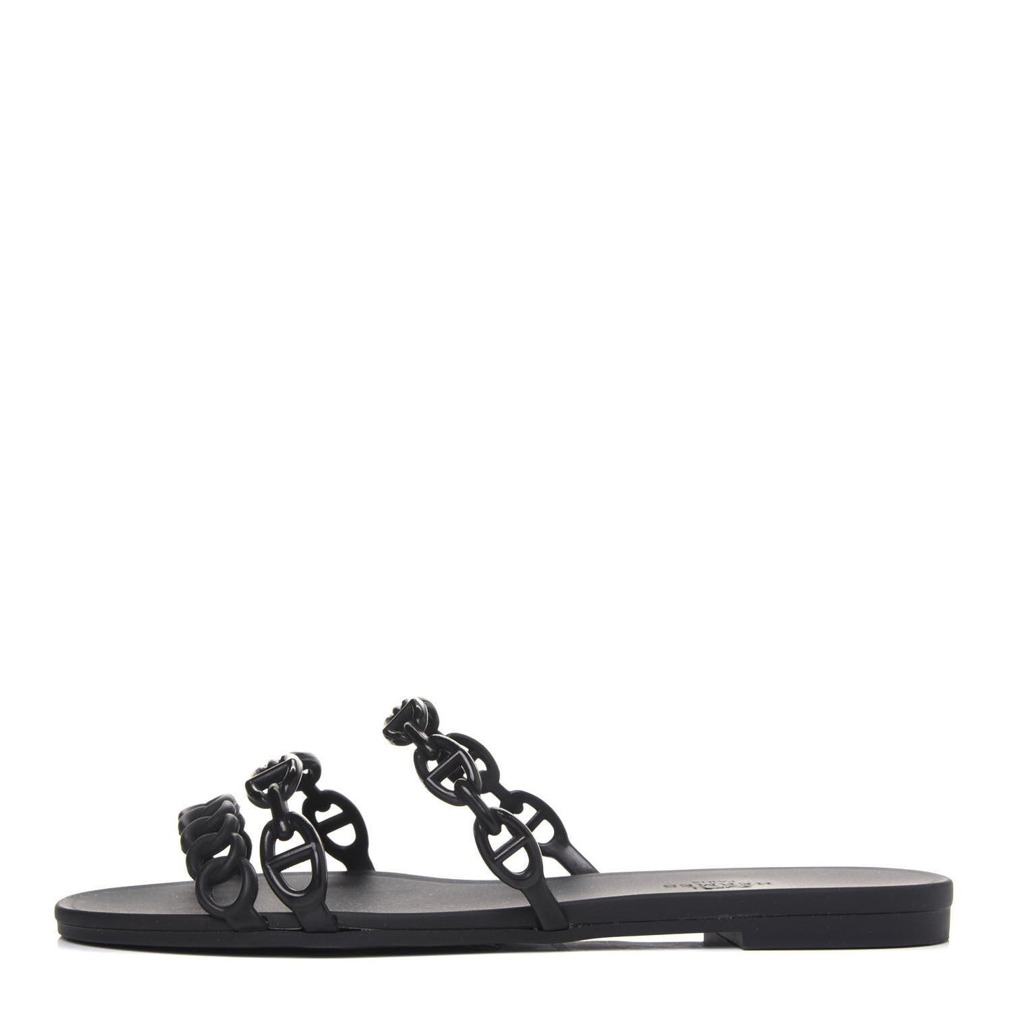 Rubber Chaine d'Ancre Rivage Sandals 37 Black