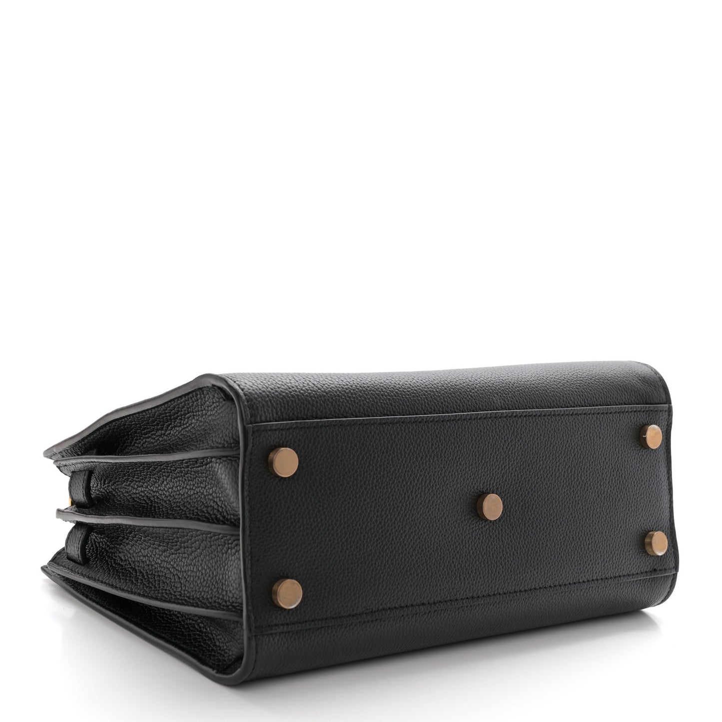 Grained Calfskin Baby Sac De Jour Souple Black
