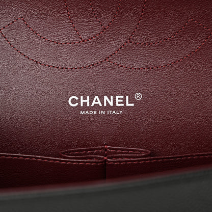 Chanel Caviar Chevron Quilted Jumbo Double Flap Black 6 of 15