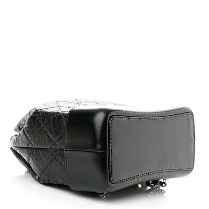 Chanel Aged Calfskin Quilted Small Gabrielle Backpack Black 4 of 10