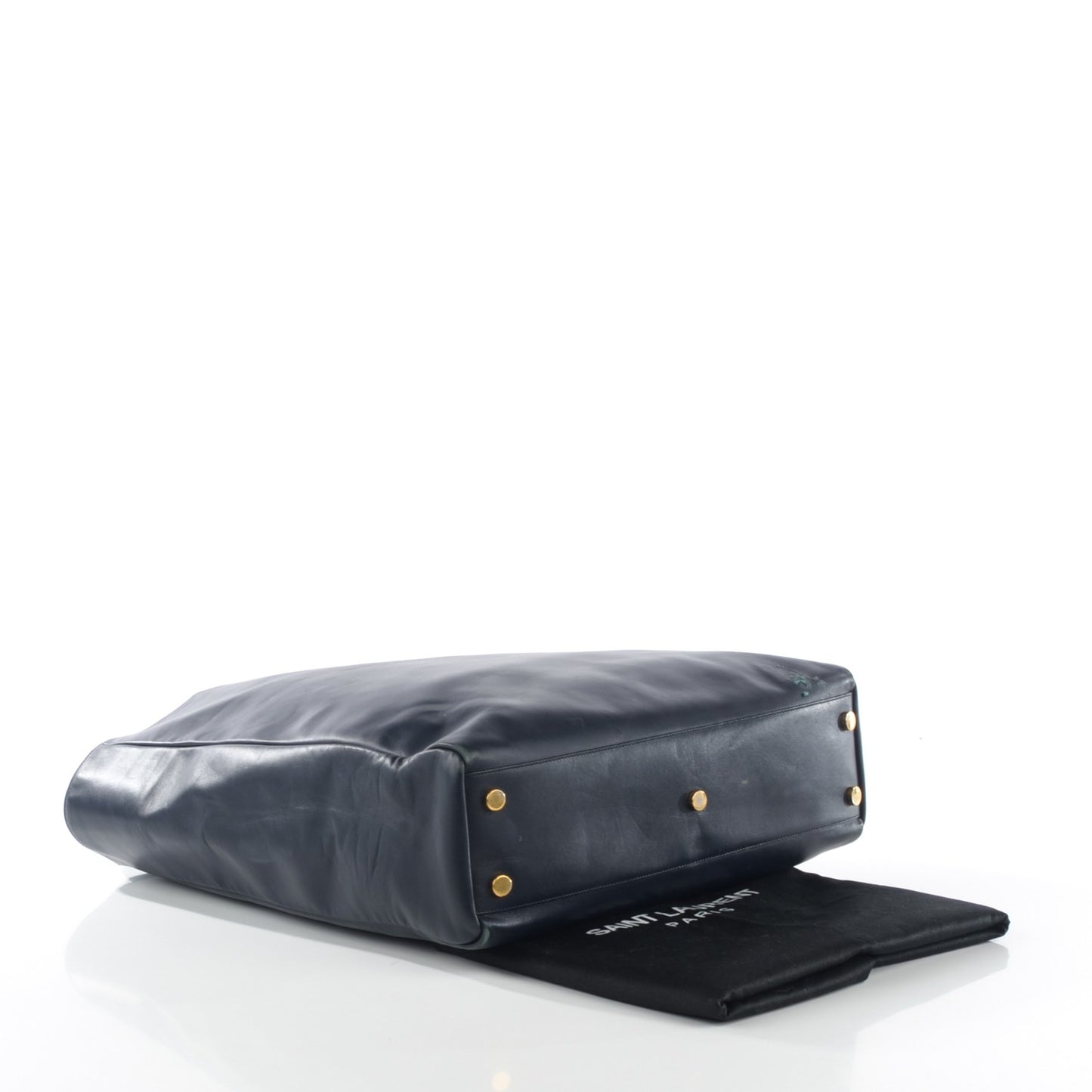 Soft Calfskin Classic Large Museum Tote Navy
