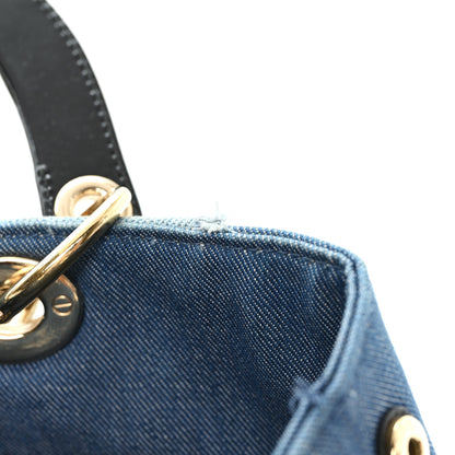 Christian Dior Denim Dior D Light Tote Blue 11 of 11
