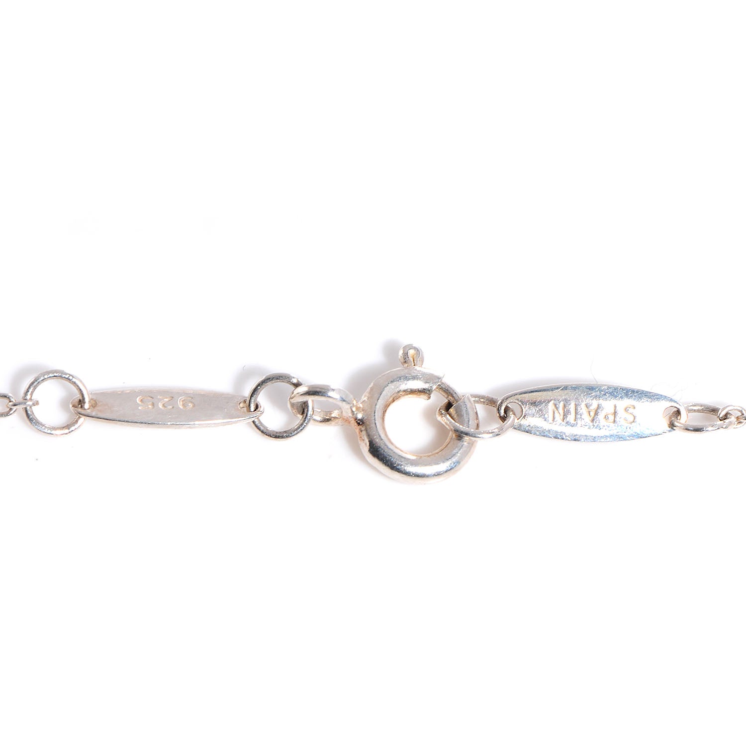 Tiffany Sterling Silver Diamond .05ct Elsa Peretti Diamonds by the Yard Bracelet 5 of 6