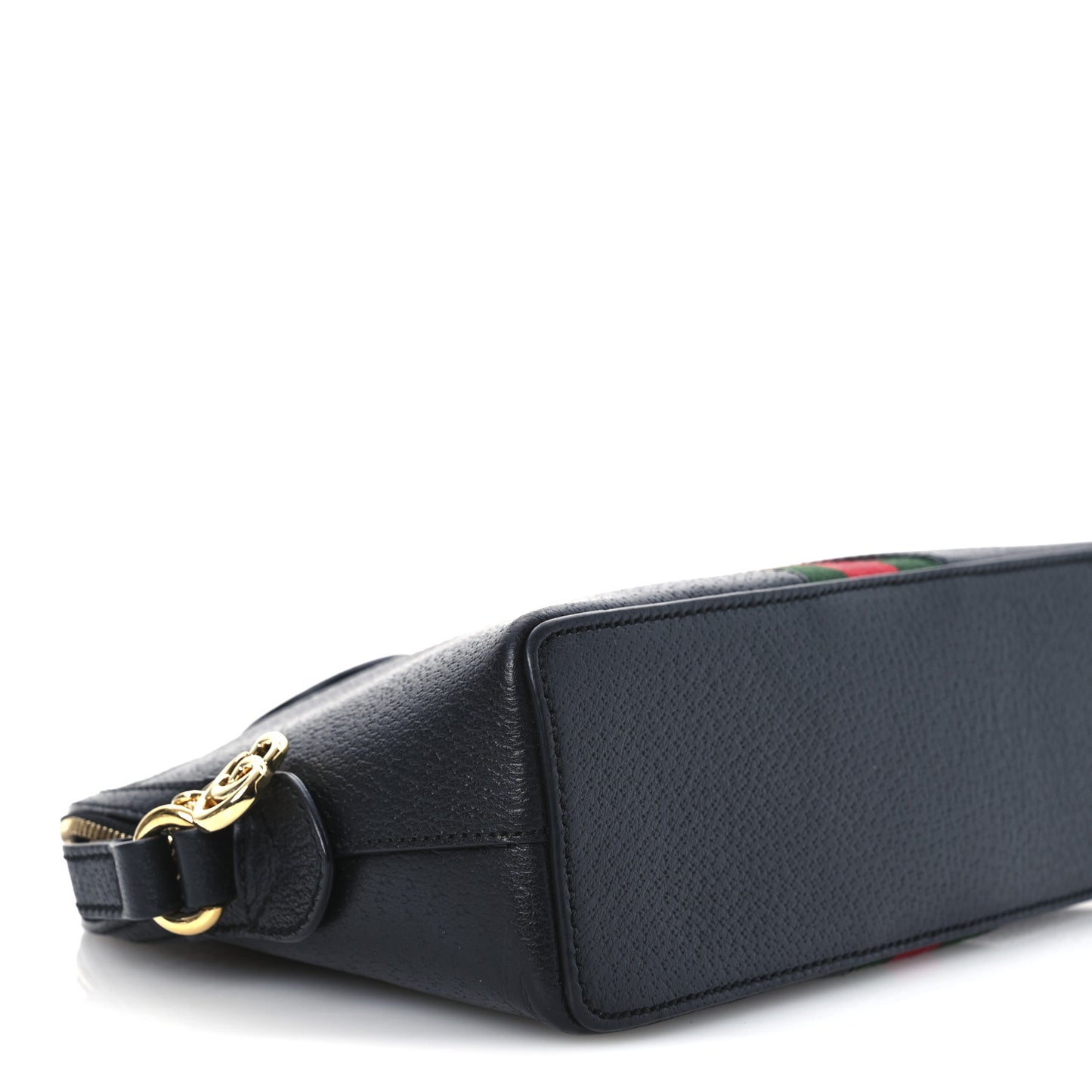 Calfskin GG Web Small Ophidia Dome Shoulder Bag Black