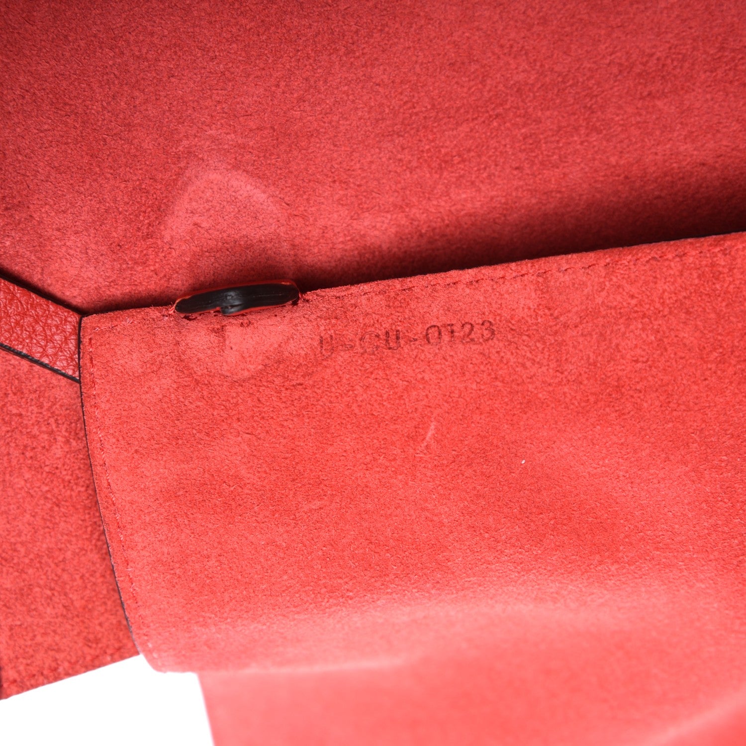 Celine Grained Calfskin Medium Horizontal Cabas Phantom Coquelicot 7 of 7
