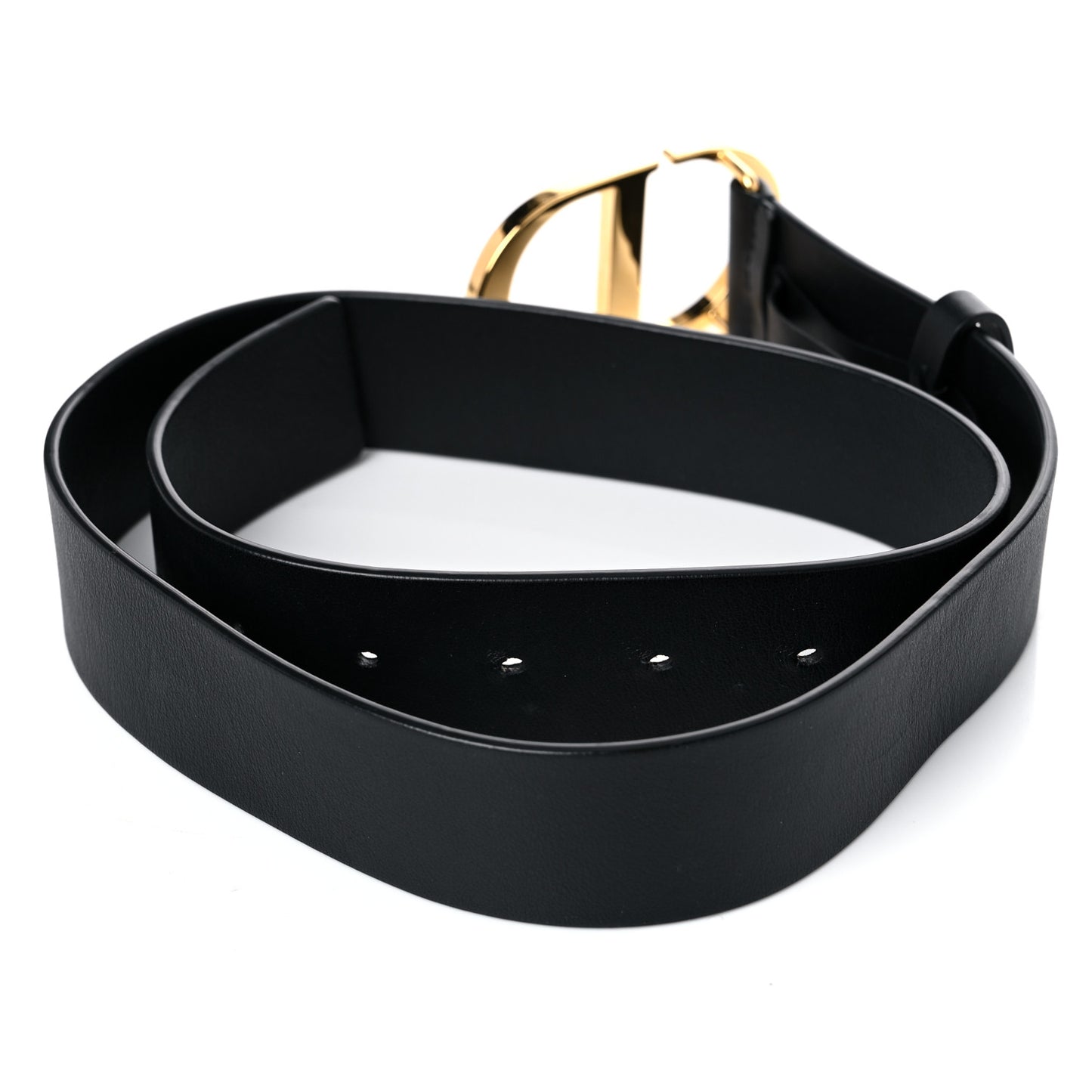 Calfskin CD Belt 75 Black