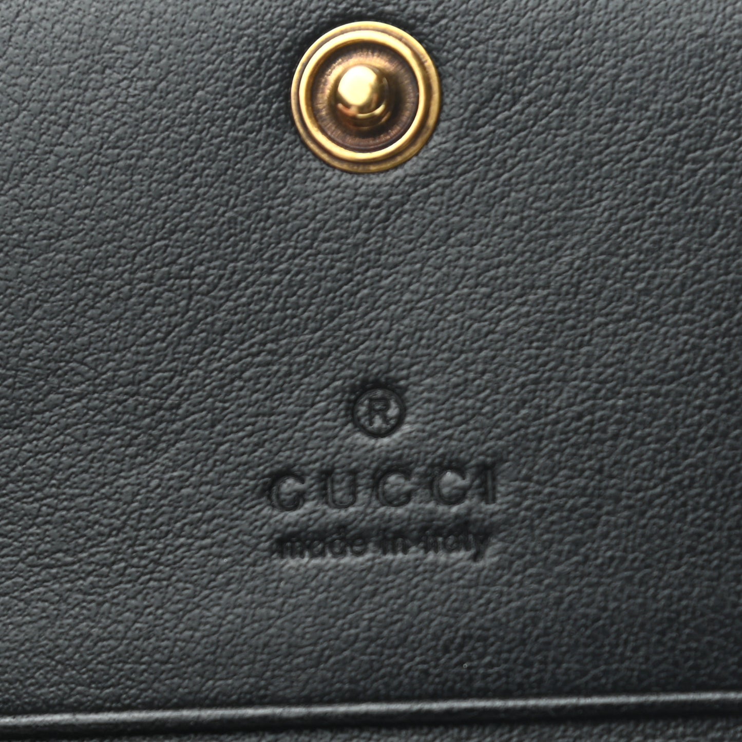 Calfskin Matelasse GG Marmont Card Case Wallet Black