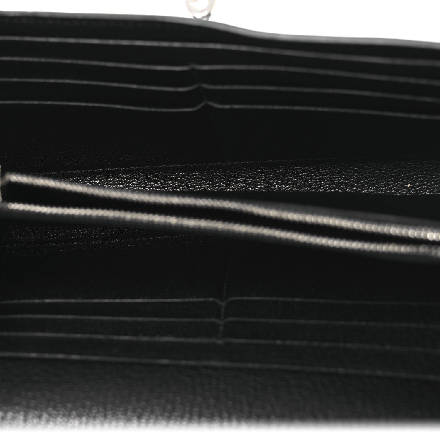 Hermes Chevre Mysore Kelly Longue Wallet Black 5 of 12