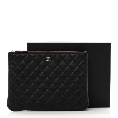 Chanel Caviar Quilted Medium Cosmetic Case Black 8 of 8