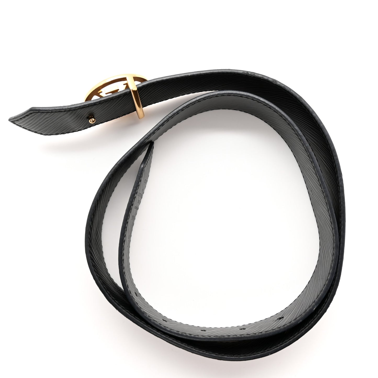 Monogram Epi 35mm LV Circle Reversible Belt 80 32 Black