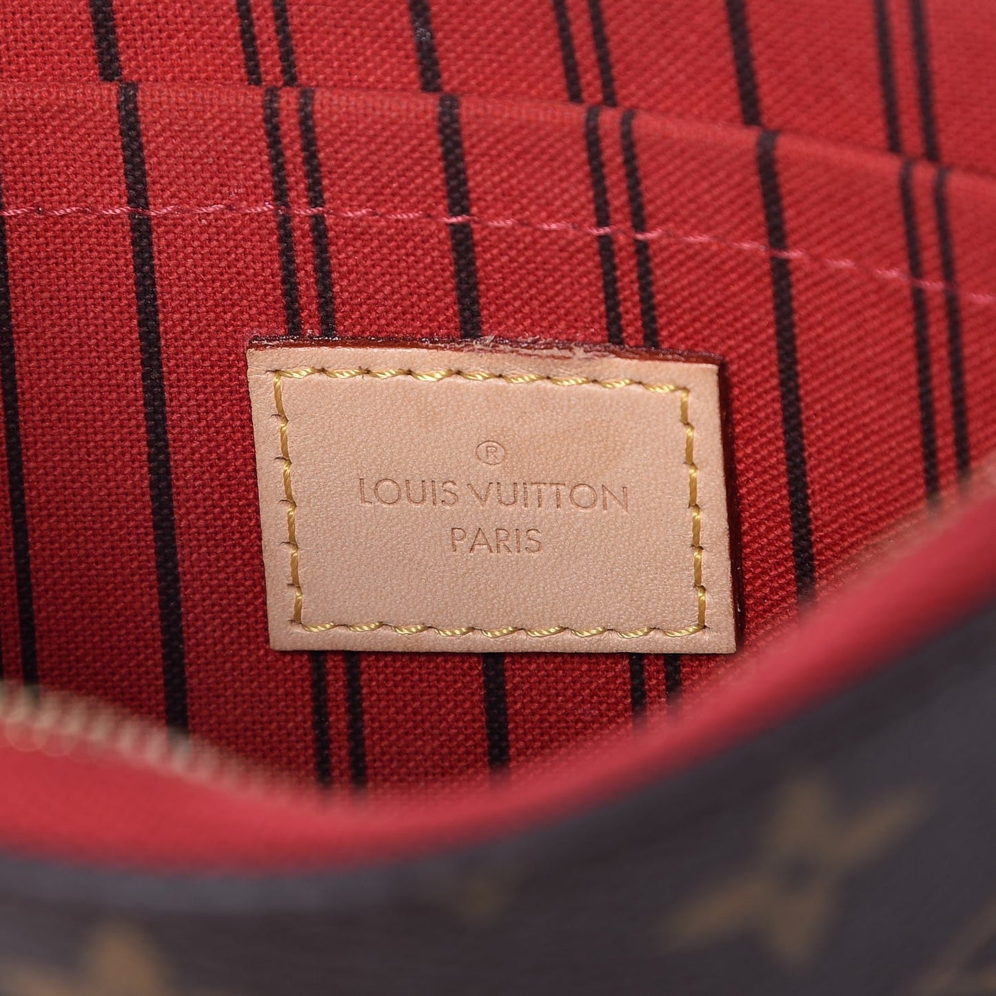 Monogram Neverfull MM GM Pochette Cherry