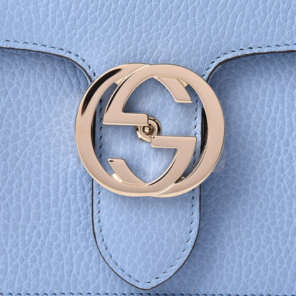 Gucci Dollar Calfskin Small Interlocking G Shoulder Bag Mineral Blue 8 of 10