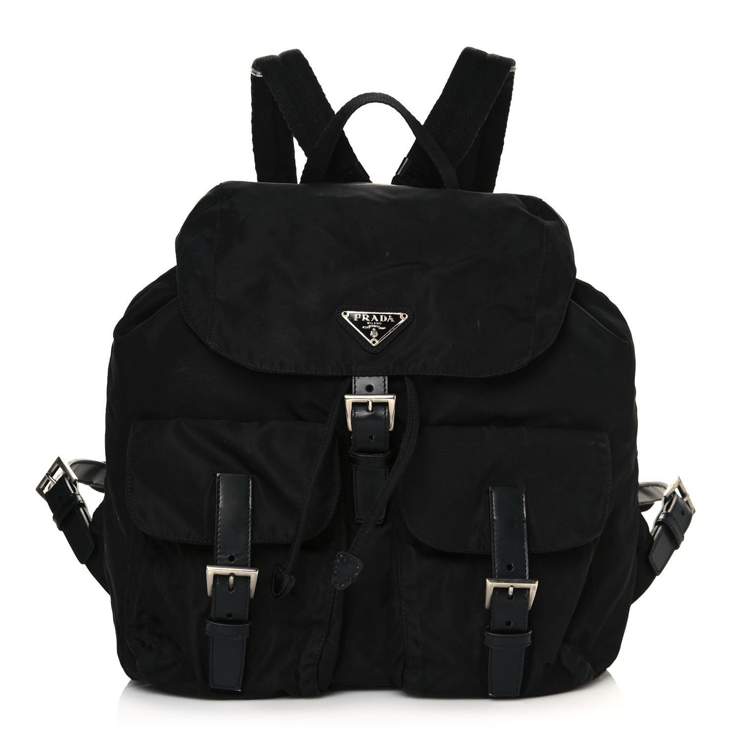 Nylon Vela Medium Backpack Black