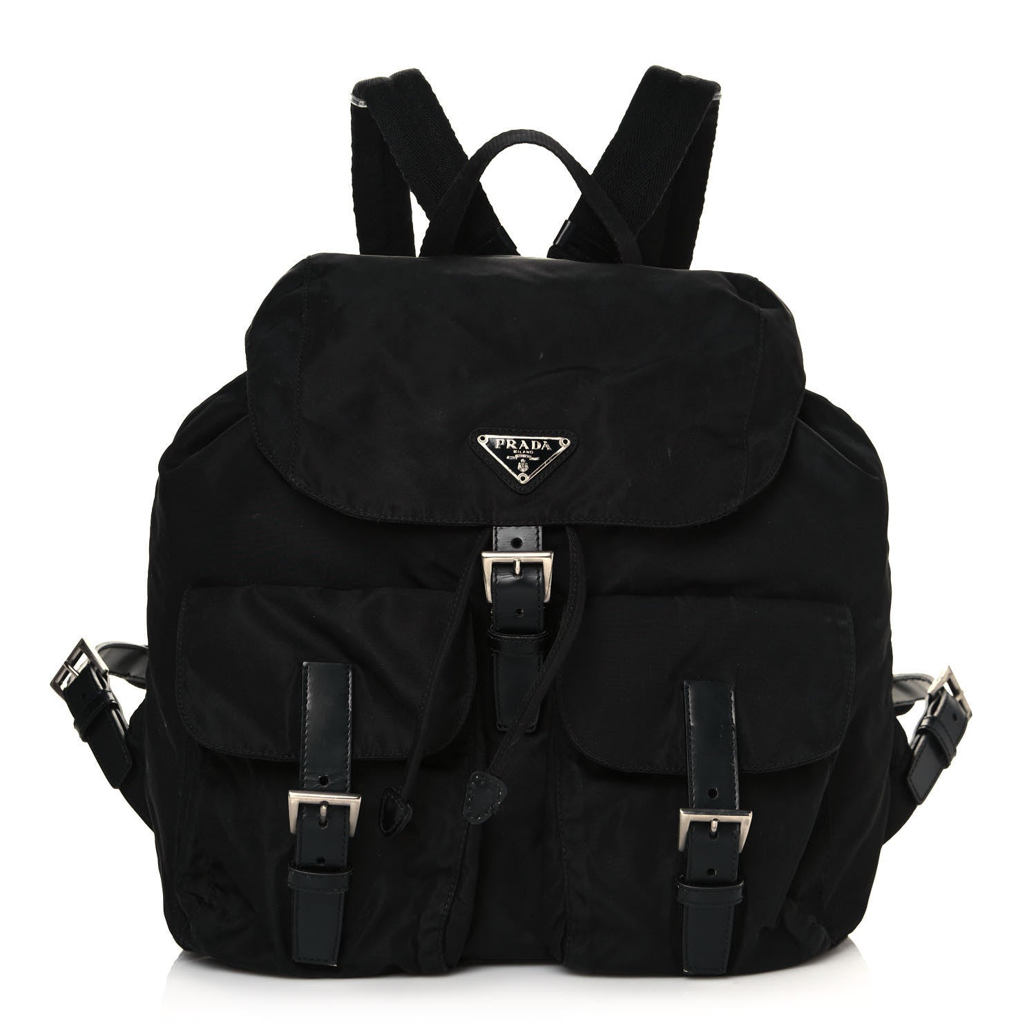 Prada Nylon Vela Medium Backpack Black 1 of 17