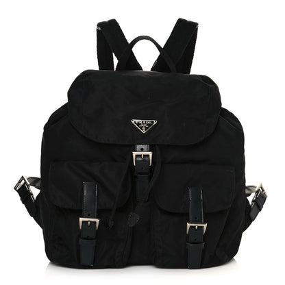 Prada Nylon Vela Medium Backpack Black 1 of 17