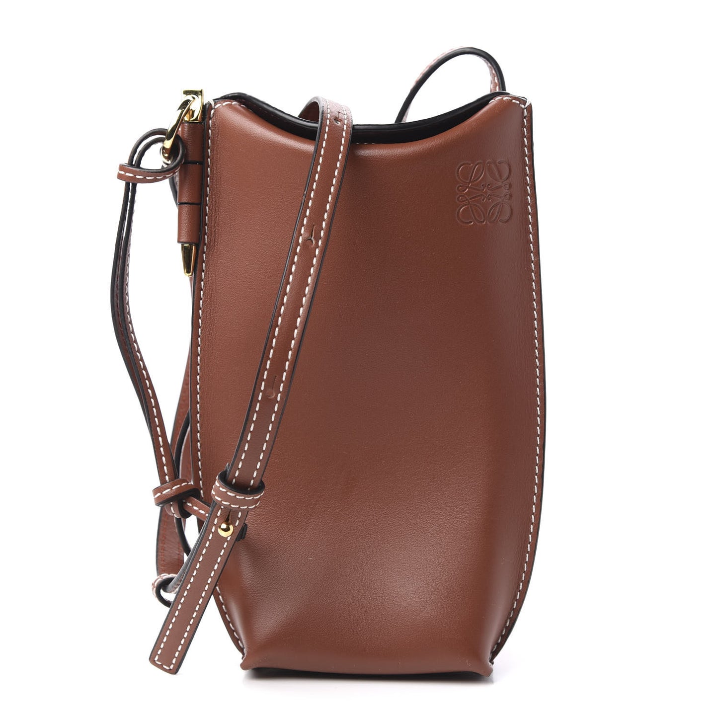 Smooth Calfskin Gate Pocket Rust