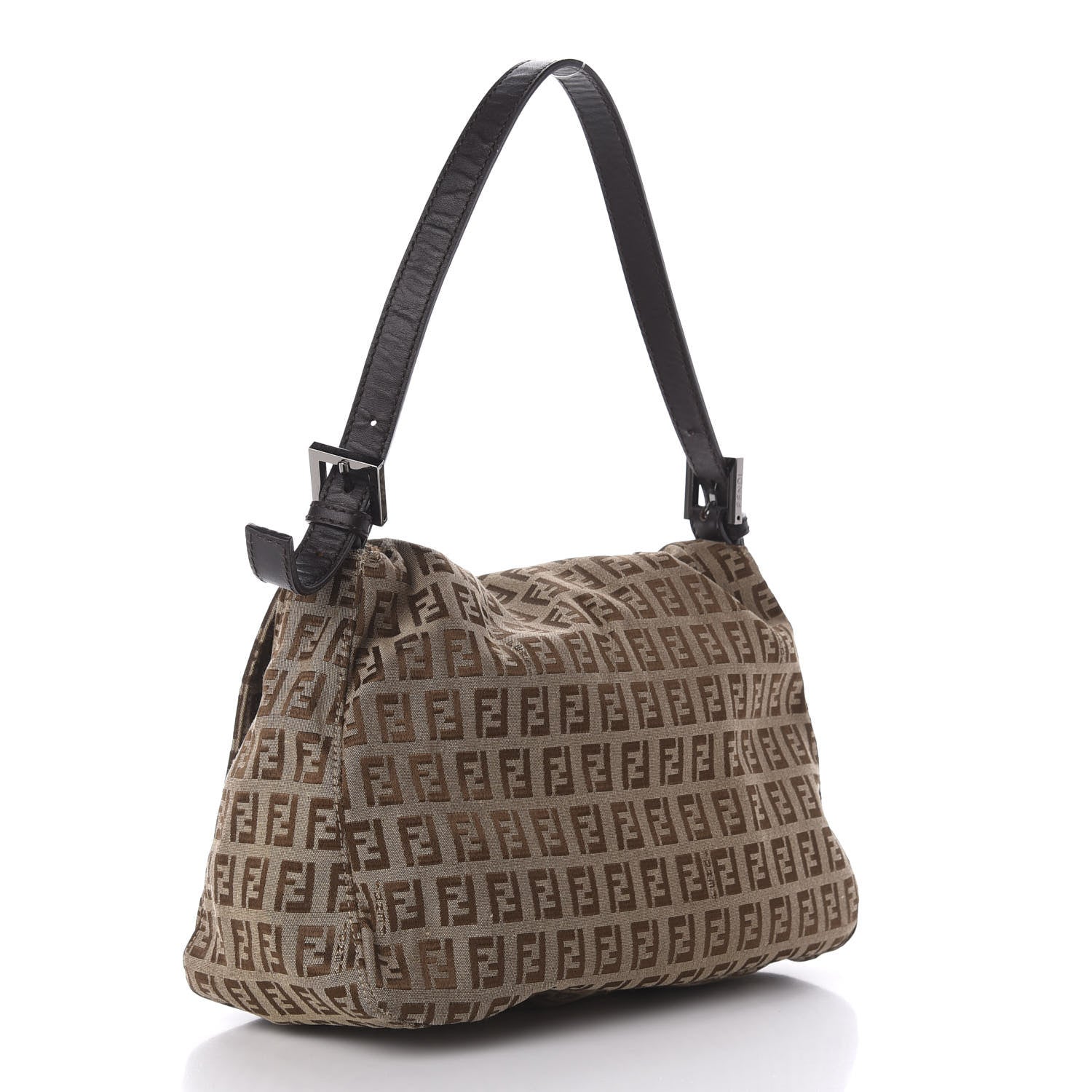 Fendi Zucchino Mama Baguette Dark Brown 3 of 9