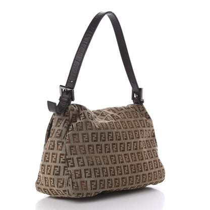 Fendi Zucchino Mama Baguette Dark Brown 3 of 9