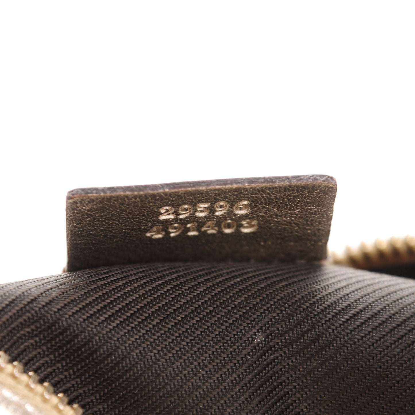 Metallic Guccissima Small Cosmetic Case Gold