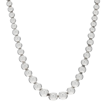 Tiffany Sterling Silver HardWear Graduated Ball Necklace 1 of 4