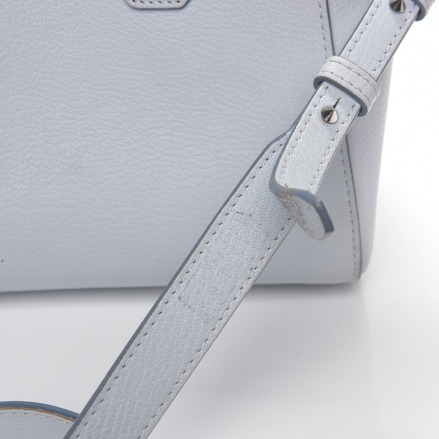 Givenchy Sugar Goatskin Mini Antigona Baby Blue 8 of 11