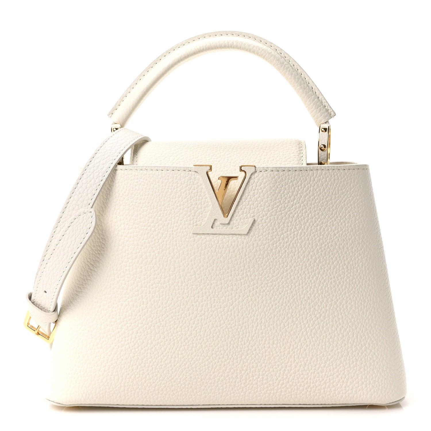 Louis Vuitton Taurillon Capucines BB Blanc Casse 1 of 9