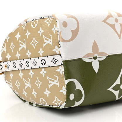 Louis Vuitton Monogram Giant Speedy Bandouliere 30 Kaki Beige 7 of 11