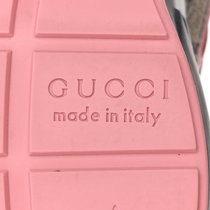 Gucci GG Supreme Monogram Rhyton Sneakers 38 Beige Blue Pink 6 of 13