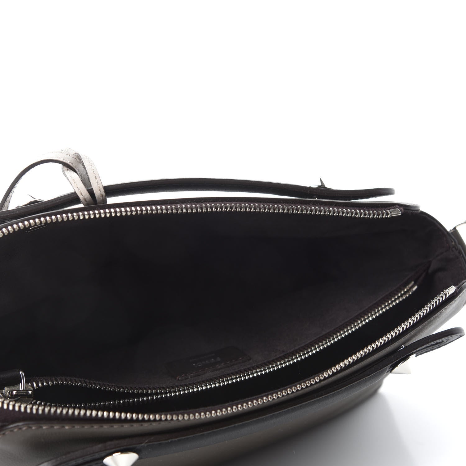 Fendi Vitello Dolce 4 Color Medium By The Way Boston Bag Carbone Grigio Polvere Multicolor 5 of 10