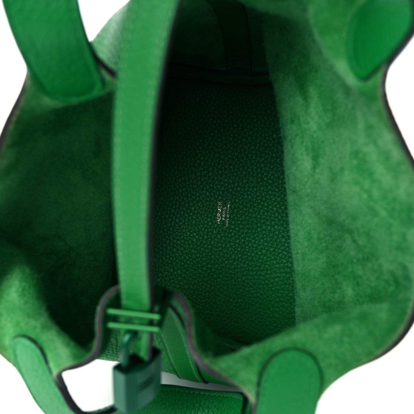 Taurillon Clemence Monochrome Picotin Lock 18 PM Bambou