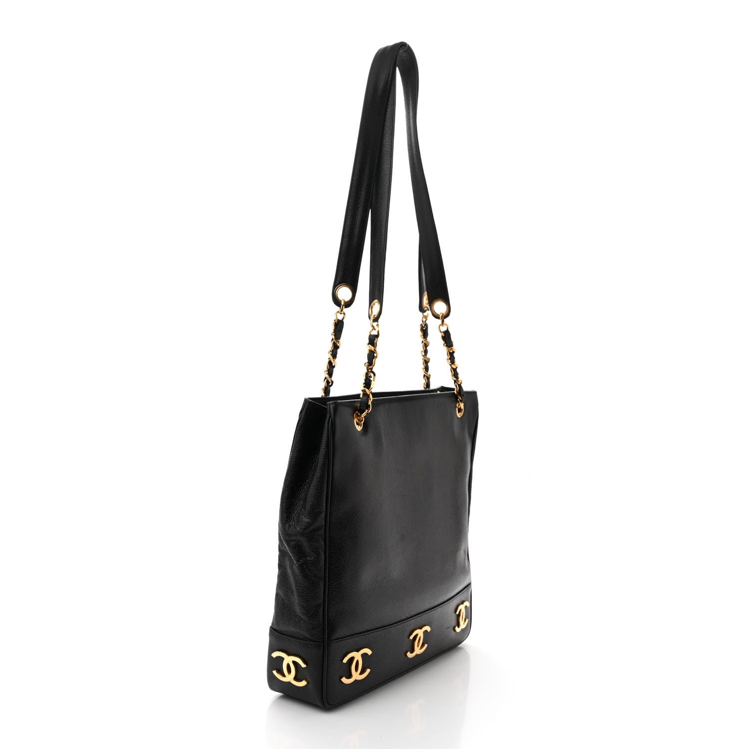 Chanel Caviar Shoulder Bag Black 3 of 10