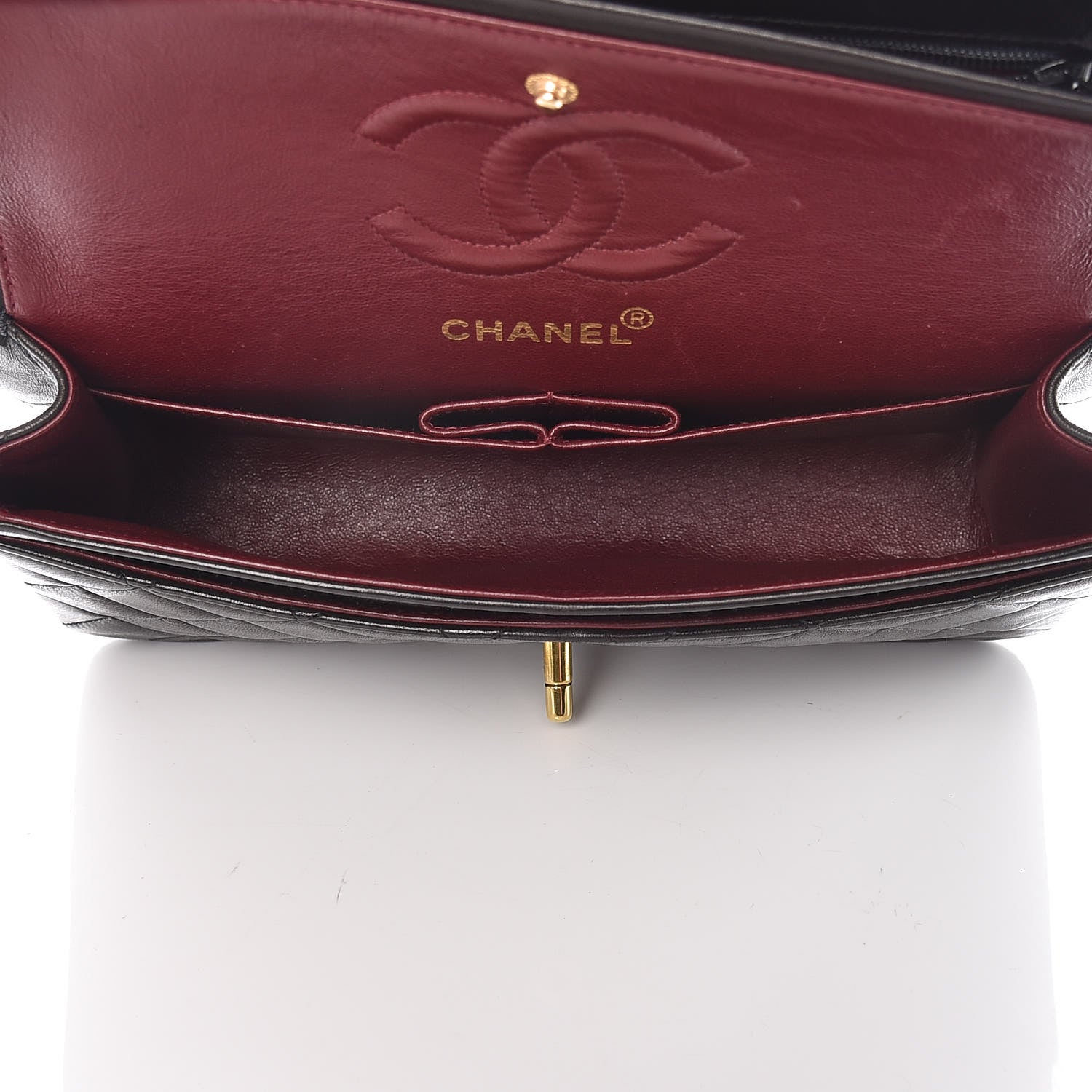 Chanel Lambskin Quilted Small Double Flap Black 6 of 12
