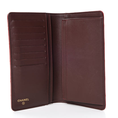 Chanel Lambskin Quilted Trendy CC Yen Wallet Red 5 of 9