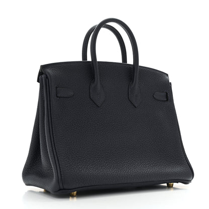 Hermes Togo Birkin 25 Bleu Nuit 3 of 12