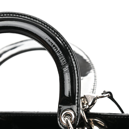 Christian Dior Patent Cannage Large Lady Dior Black 12 of 15
