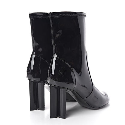 Louis Vuitton Patent Silhouette Ankle Boots 39.5 Black 4 of 7