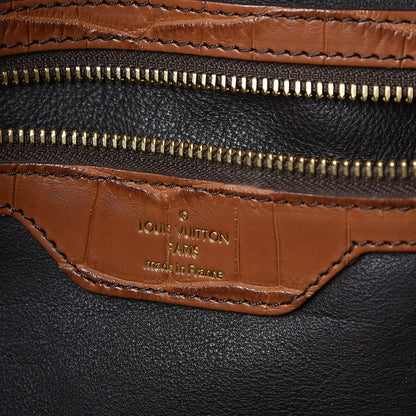 Louis Vuitton Monogram Mahina XL Crocodile Trim Tote 6 of 6