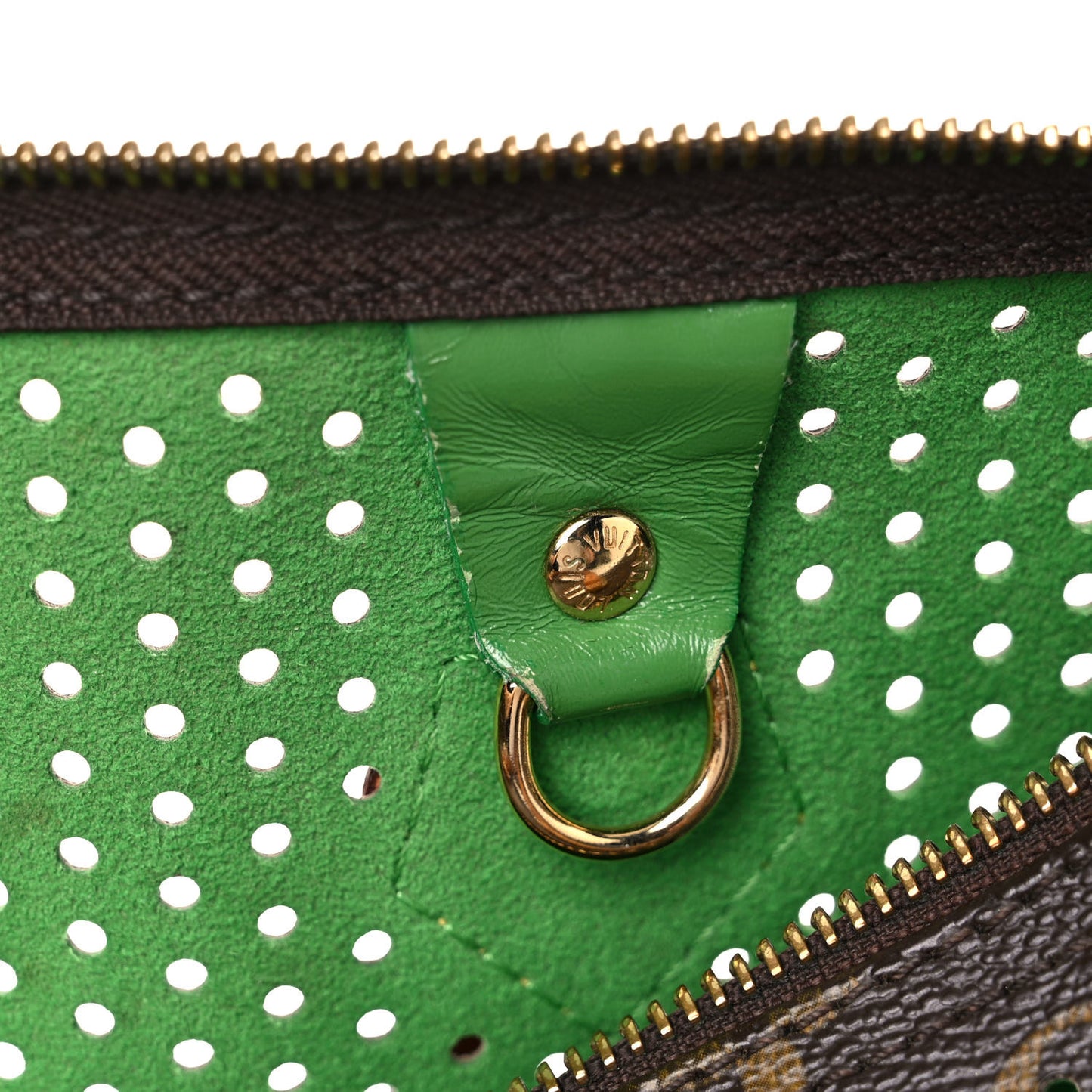 Monogram Perforated Speedy 30 Green
