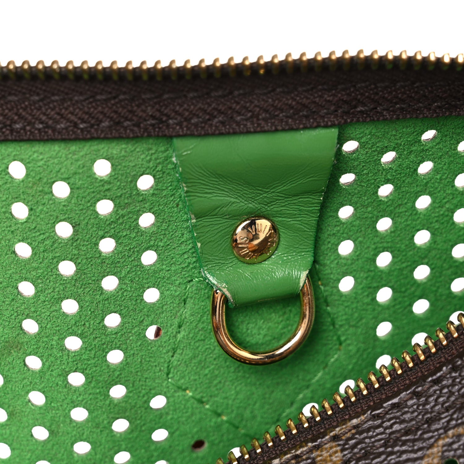 Louis Vuitton Monogram Perforated Speedy 30 Green 12 of 34