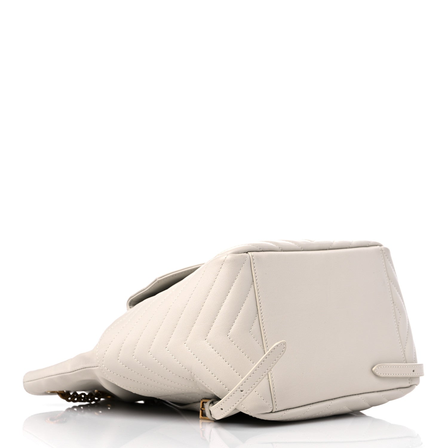 Saint Laurent Lambskin Matelasse Monogram Joe Backpack Cream 5 of 10