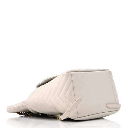 Saint Laurent Lambskin Matelasse Monogram Joe Backpack Cream 5 of 10