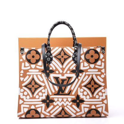 Louis Vuitton Monogram Giant Crafty Onthego GM Crème Caramel 10 of 10