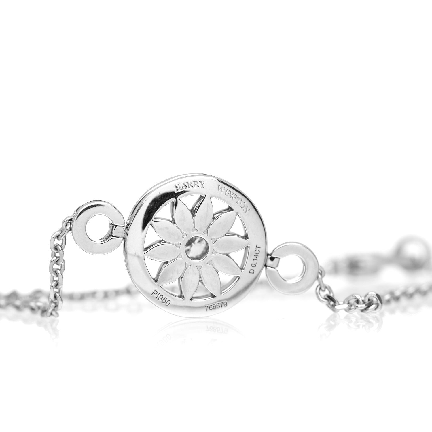 Harry Winston Platinum Diamond Gates Bracelet 4 of 5
