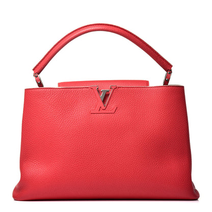 Louis Vuitton Taurillon Capucines MM Rubis 1 of 9