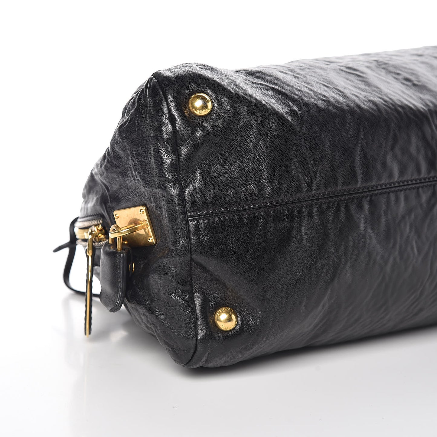 Nappa Antique Shoulder Bag Black