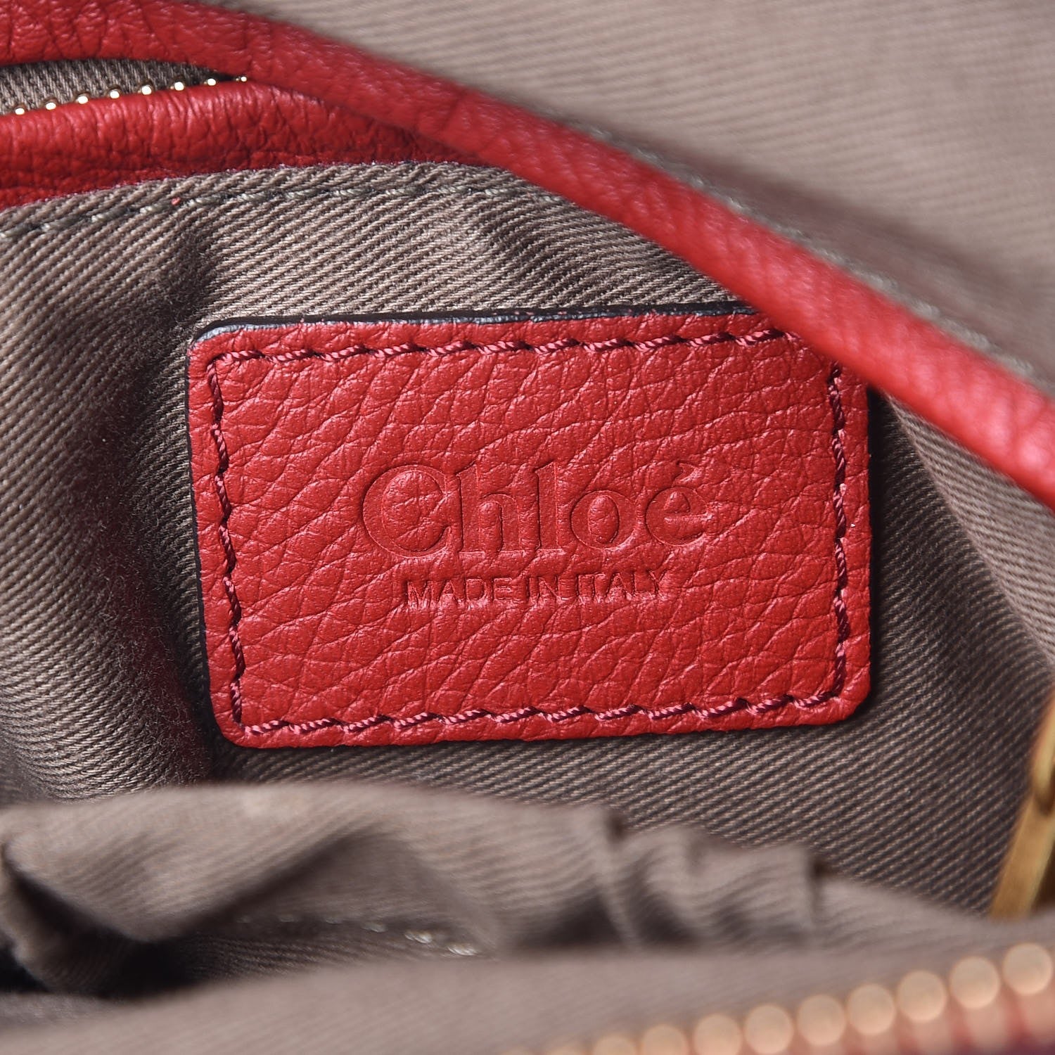 Chloe Calfskin Small Marcie Satchel Red 7 of 8