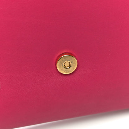 Saint Laurent Calfskin Classic Y Ligne Clutch Fuchsia 20 of 29