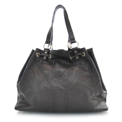 Saint Laurent Leather Reversible Double Sac Y Tote Gold Brown 1 of 8