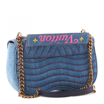 Louis Vuitton Denim New Wave Chain MM Blue 3 of 8