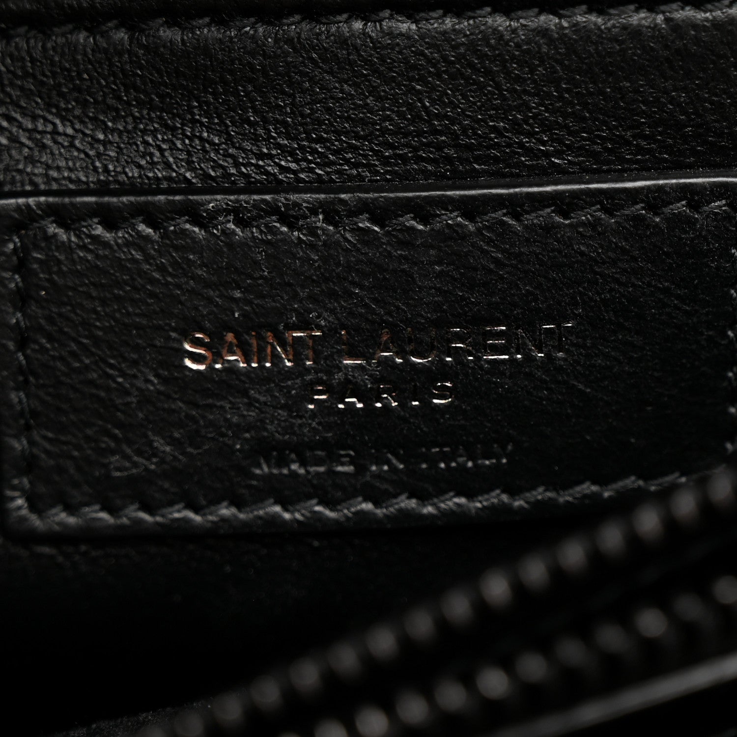 Saint Laurent Calfskin Y Quilted Monogram Monochrome Small Loulou Chain Satchel Black 7 of 13